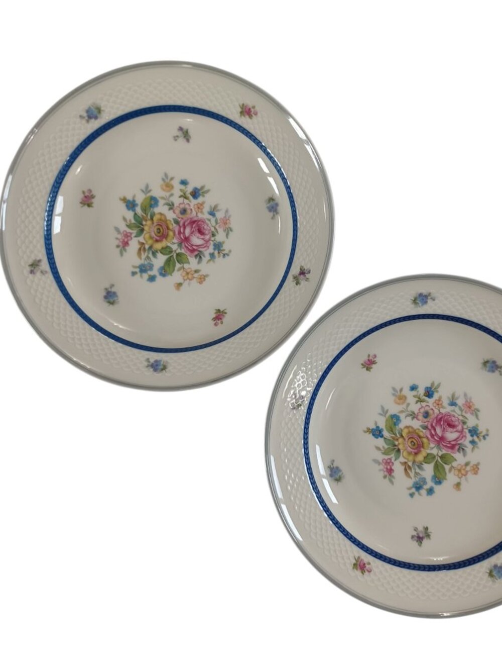 Vintage Thomas Ivory Fine China Bowls Dish Bowl Coupe Soup Pasta Bavaria Floral